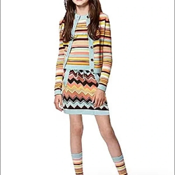 NWT new target missoni 20 years design medium girls chevron zig zag knit skirt - Picture 8 of 12